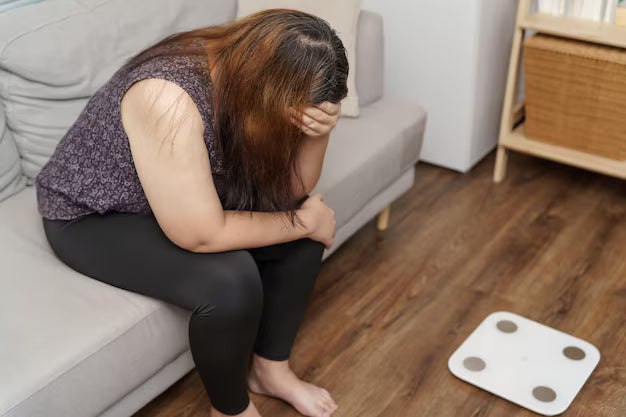 sad woman with fat upset bored dieting weight loss fail fat diet scale sad asian woman 1715 17204